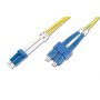 Digitus | Patch cable | Fibre optic | Male | SC single-mode | Male | LC single-mode | Yellow | 3 m - 2